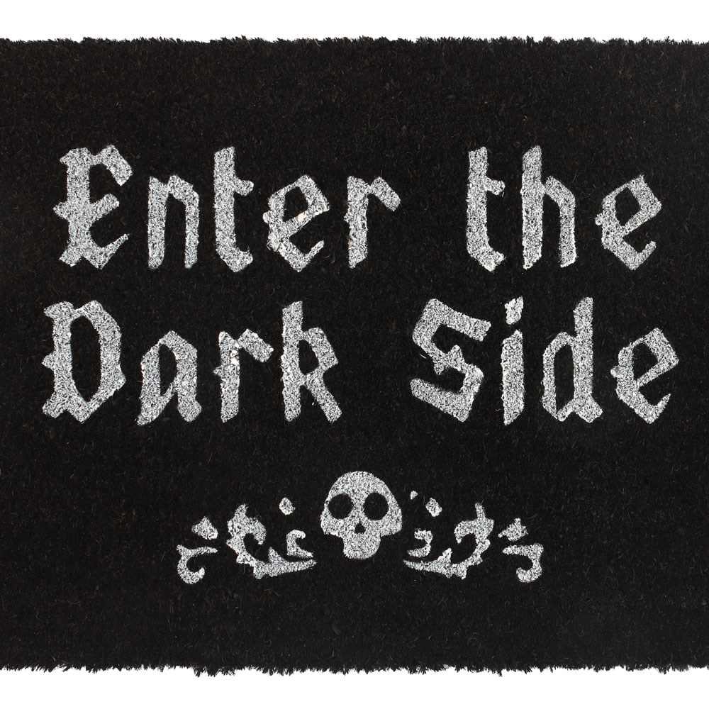 Something Different - Black Enter The Dark Side Coir Fußmatte - Schwarz